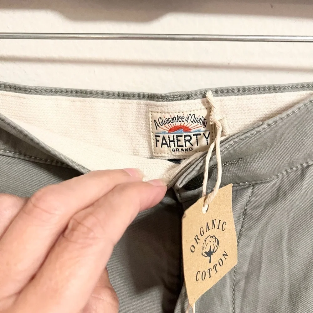 NWT Faherty Island Life 9” Inseam Shorts Blue Gray Size 34
